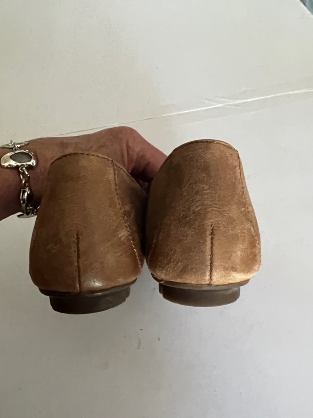 Born Tan Slip-On Leather Flats - Picture 5 of 7